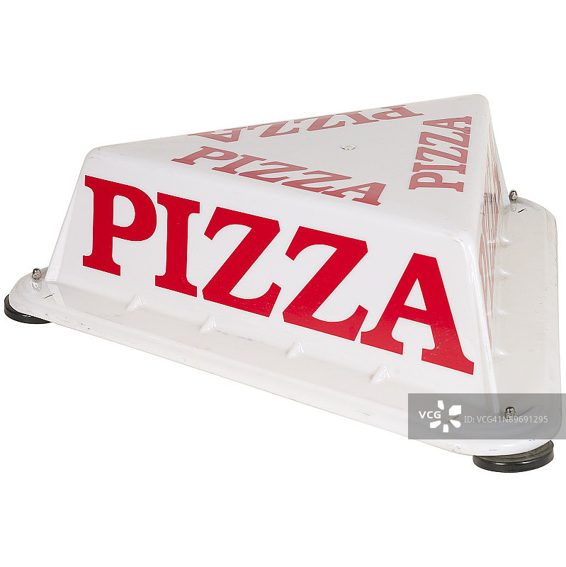 红白披萨店招牌图片素材