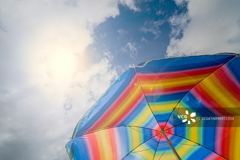 库基奥海滩遮阳伞#1图片素材