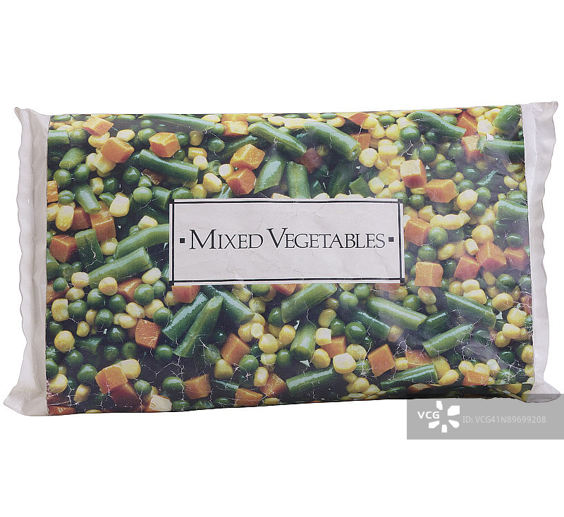 一袋冷冻什锦蔬菜图片素材