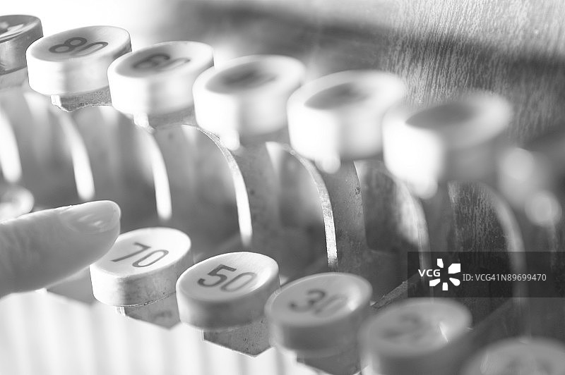 旧式加法机图片素材