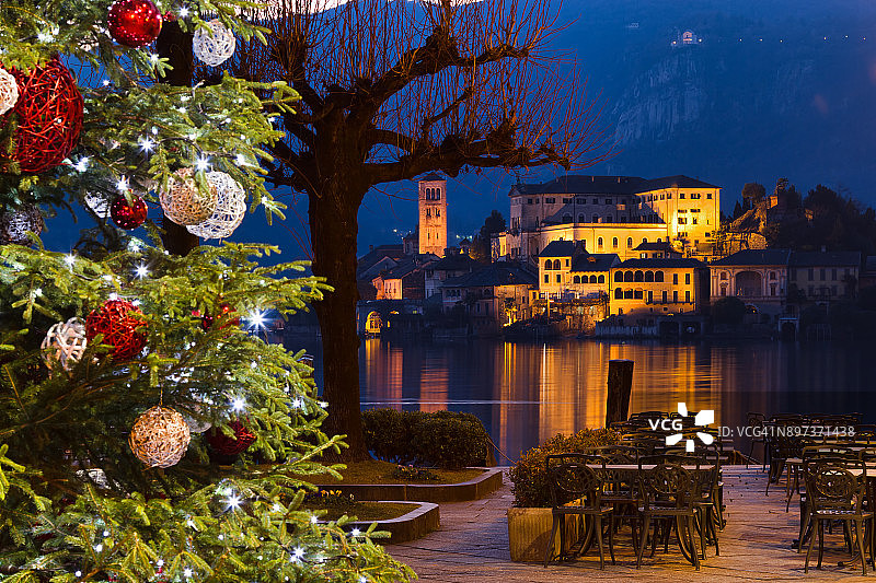 奥尔塔圣朱利奥的圣诞节图片素材