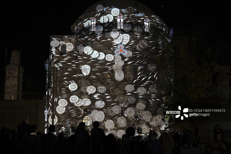 耶路撒冷老城的犹太区图片素材