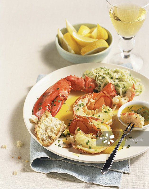 龙虾晚餐图片素材