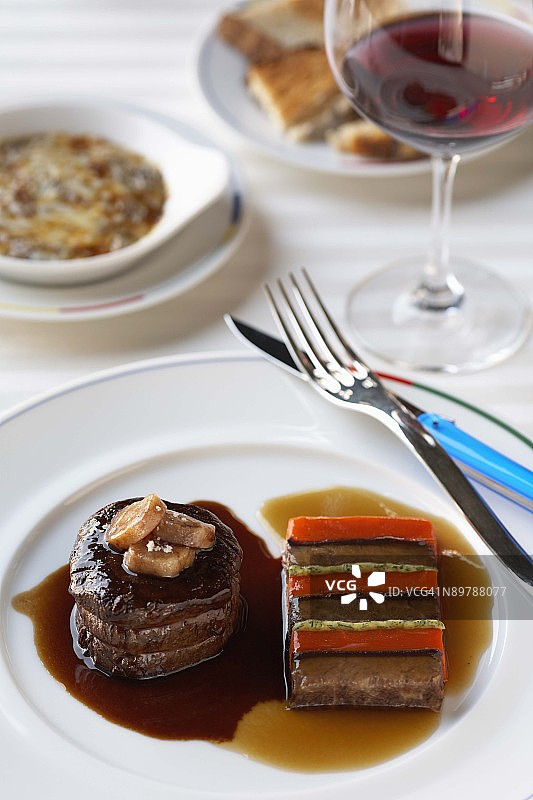 分层肉酱冻图片素材