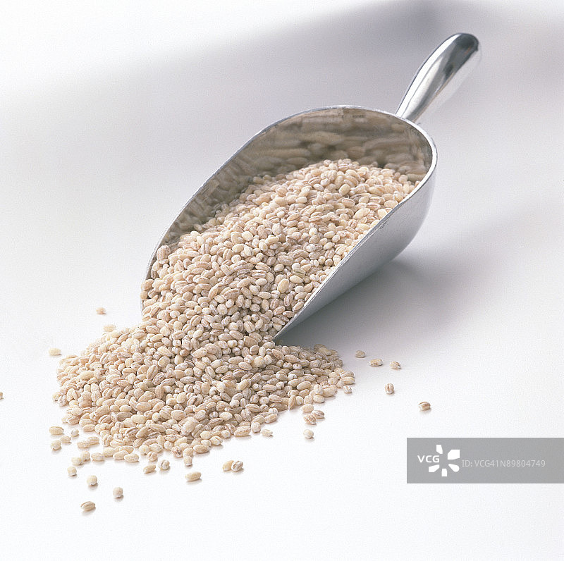 勺子里的大麦图片素材