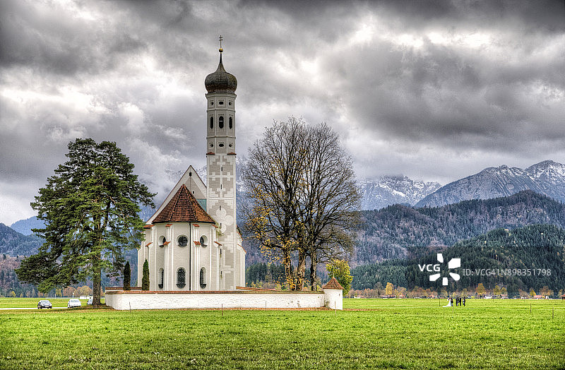 德国施万高圣科洛曼朝圣教堂图片素材