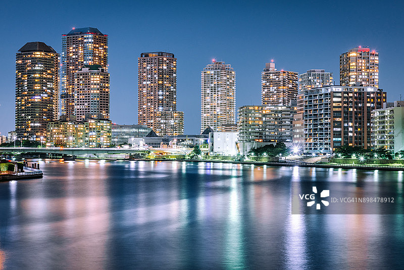 隅田川夜景图片素材