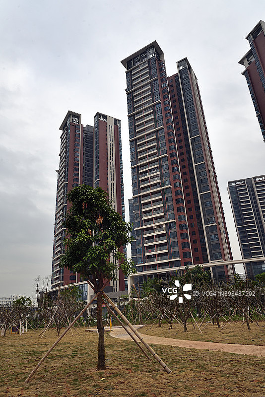 珠海-中山边界的新建筑图片素材