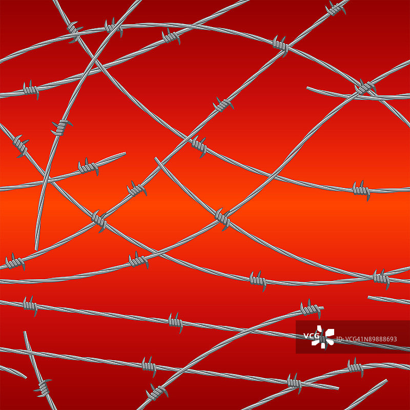带刺铁丝网无缝图案图片素材