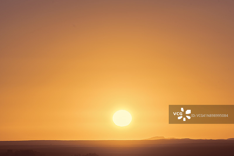 撒哈拉沙漠日出图片素材