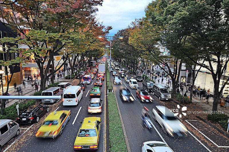 日本东京表参道秋季促销图片素材