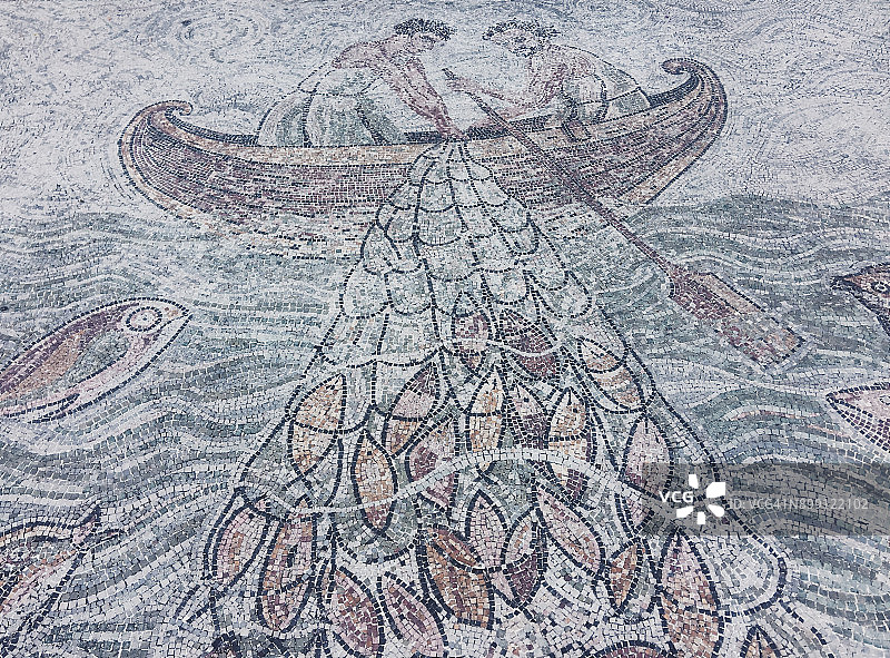 帕纳雷阿岛圣彼得罗教堂图片素材