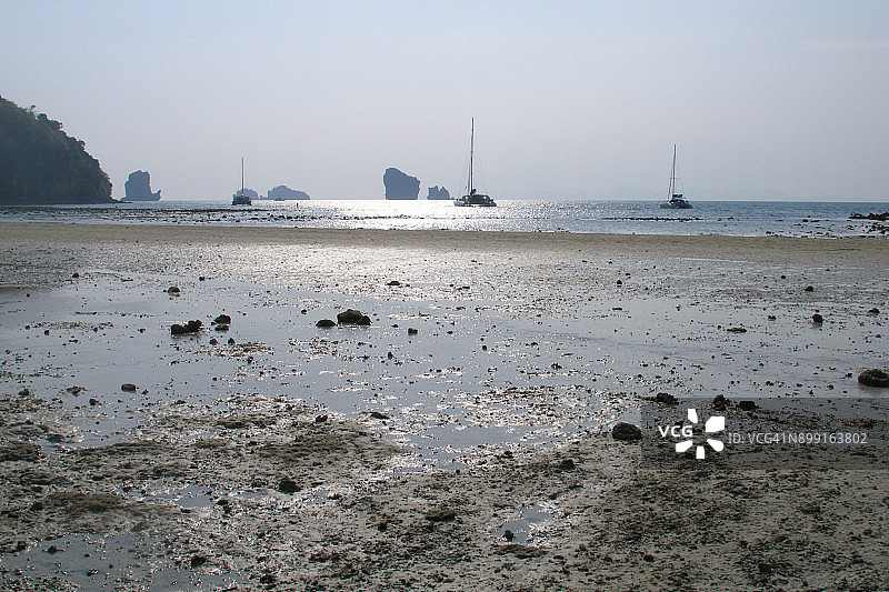 泰国波达岛退潮海景图片素材