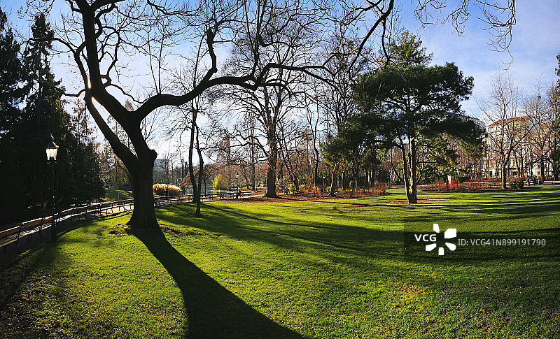 奥地利维也纳城市公园图片素材