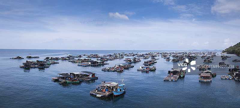 漂浮村庄图片素材