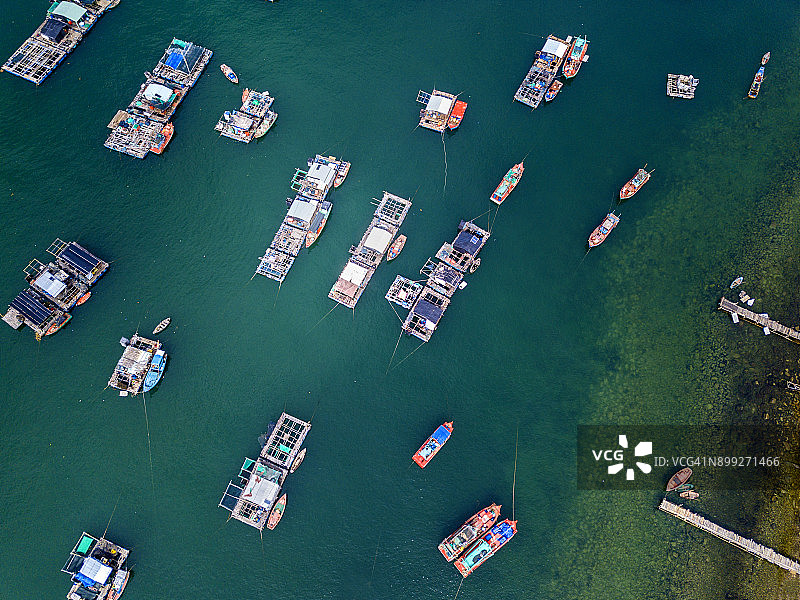 漂浮村庄图片素材