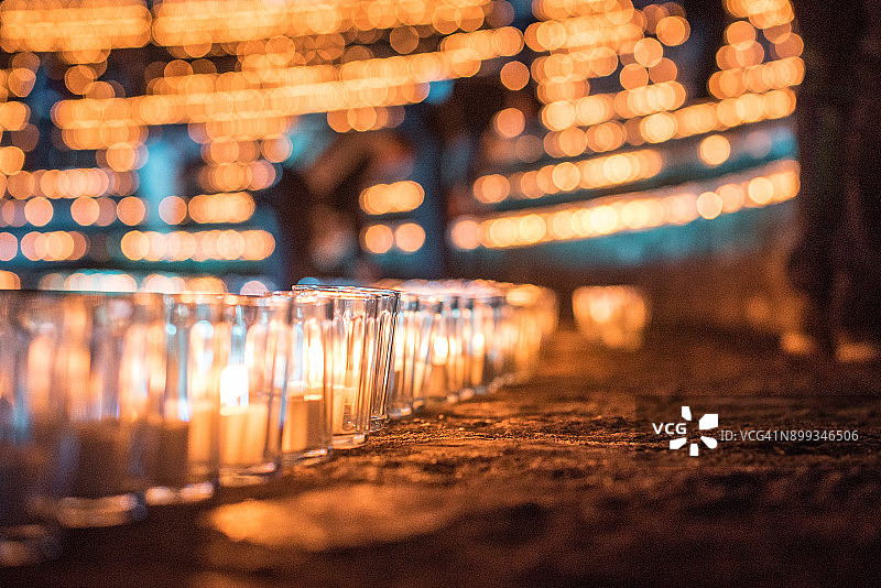 2017年12月8日法国里昂灯光节图片素材