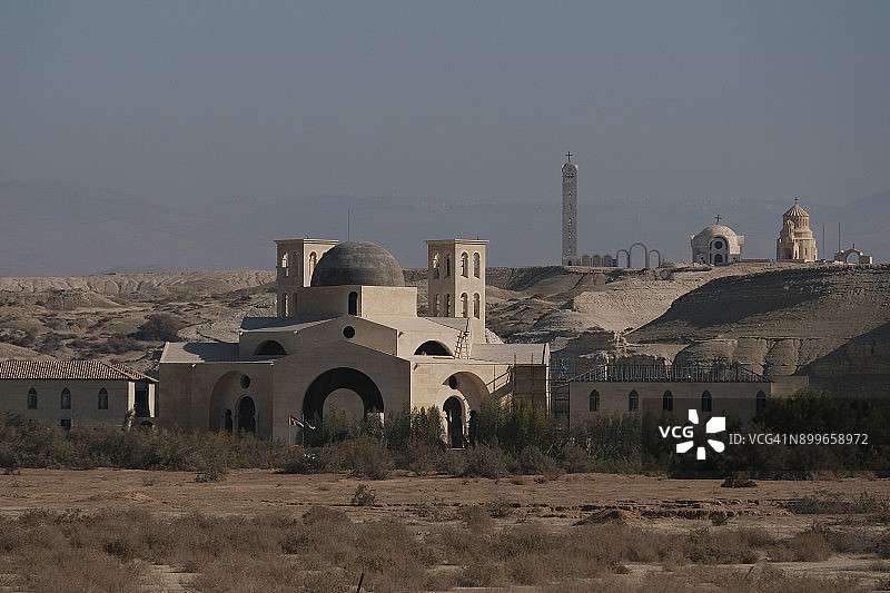 约旦Al-Maghtas洗礼地图片素材