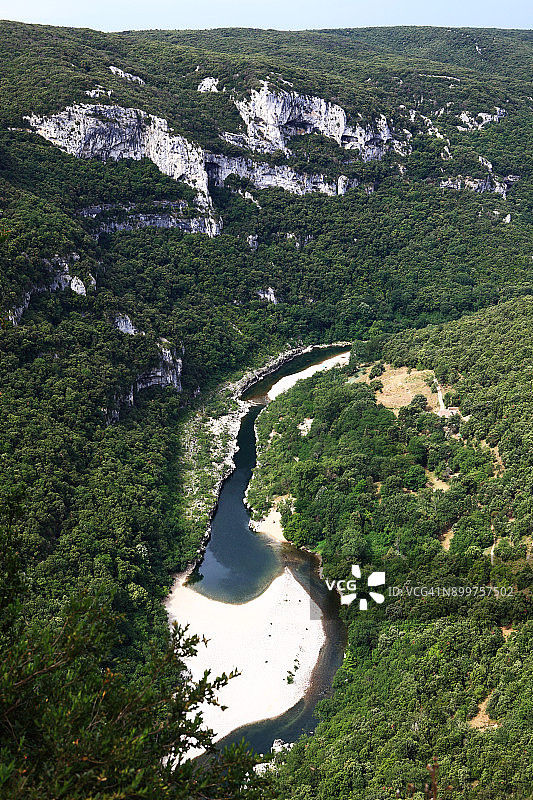 阿尔代什峡谷（法国阿尔代什省）图片素材