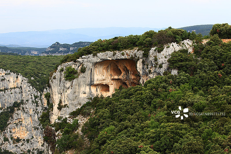 阿尔代什峡谷的洞穴（法国）图片素材