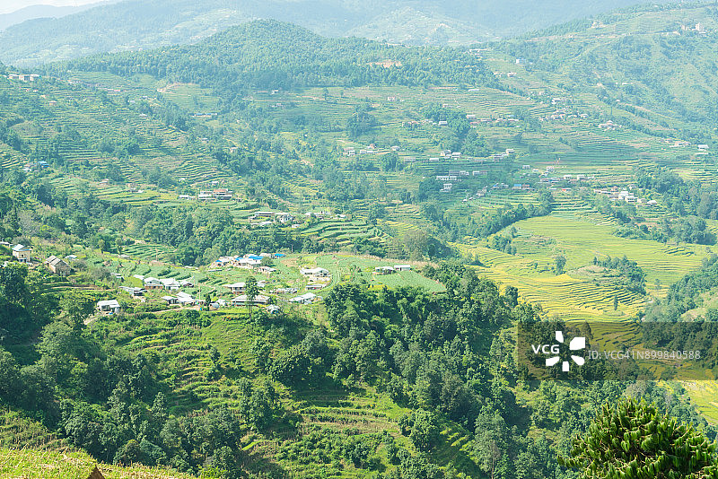 喜马拉雅山麓 - 纳加阔特，尼泊尔图片素材