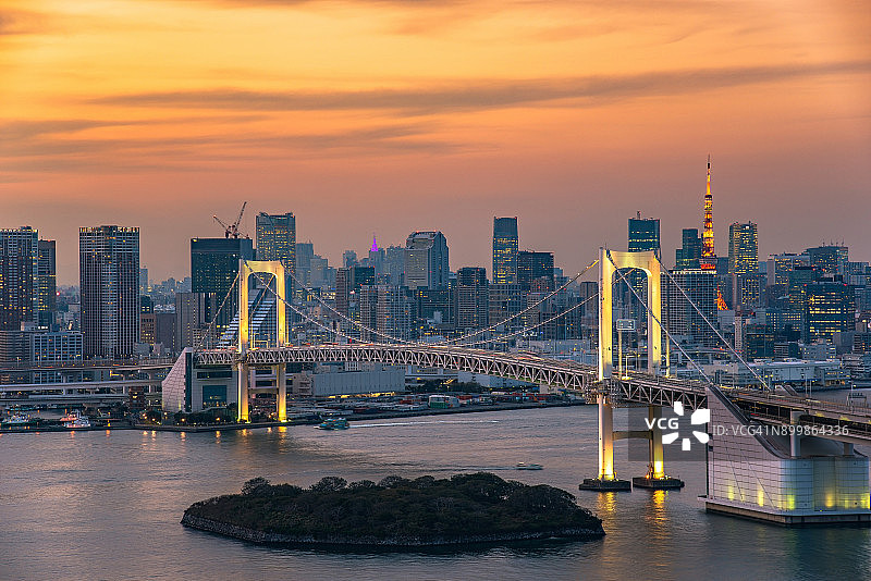 东京彩虹大桥图片素材