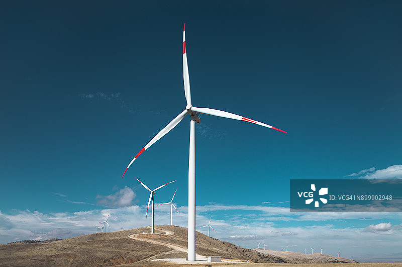 风力涡轮机图片素材