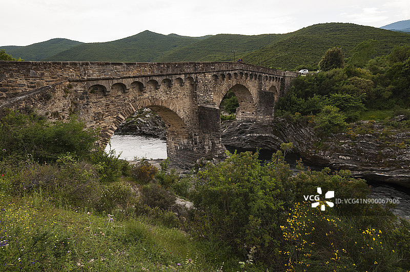 科西嘉岛的热那亚桥图片素材