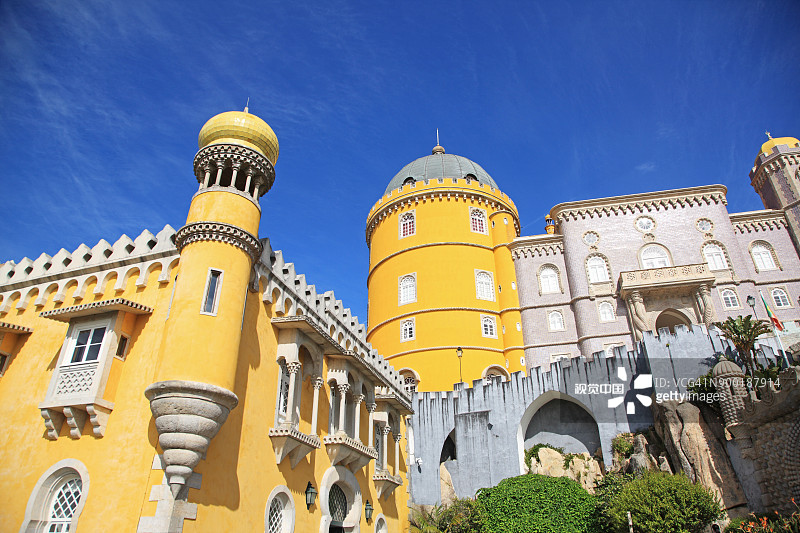 佩纳宫：辛特拉文化景观，联合国教科文组织世界遗产，葡萄牙辛特拉图片素材