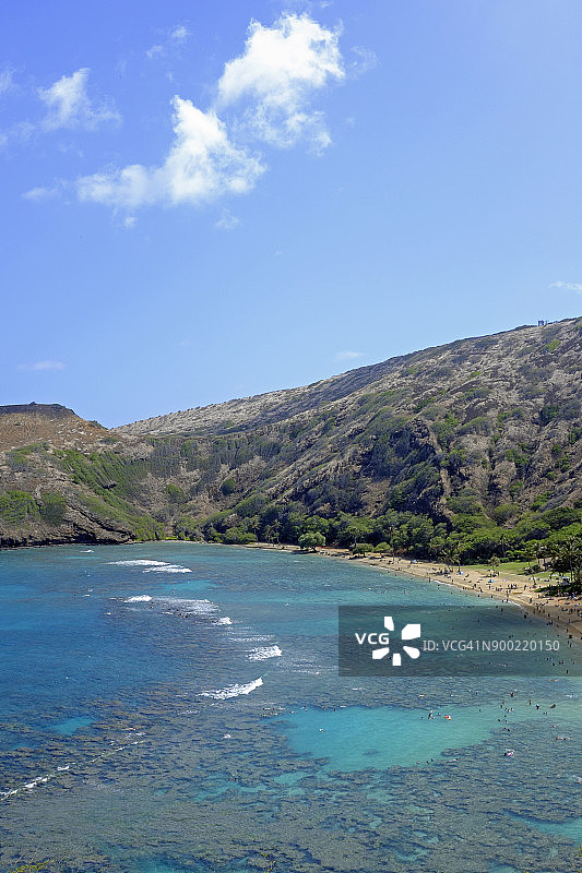 美国夏威夷瓦胡岛Hanauma海湾州立公园图片素材