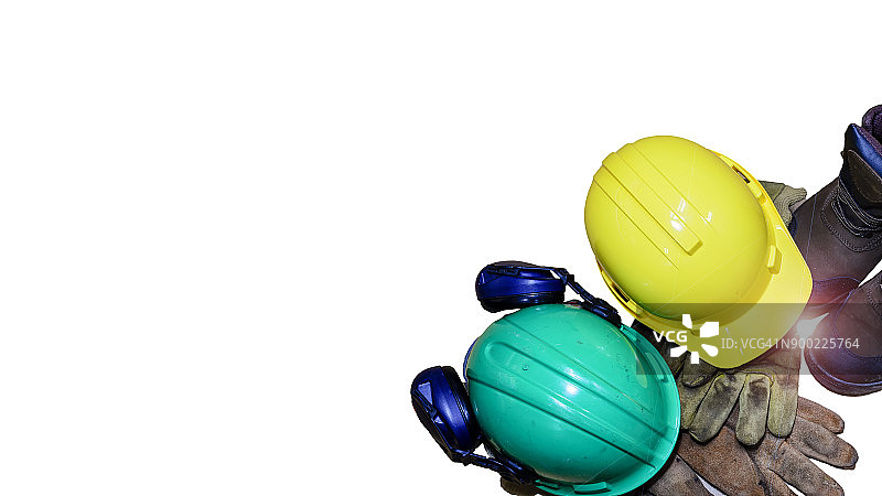 白色背景上隔离的安全设备图片素材