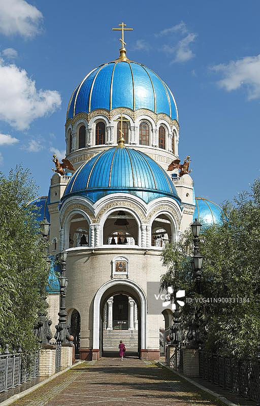 俄罗斯莫斯科奥列霍沃·鲍里索沃圣三一教堂图片素材
