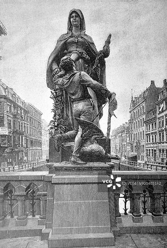 荷兰雕像 - 1896图片素材