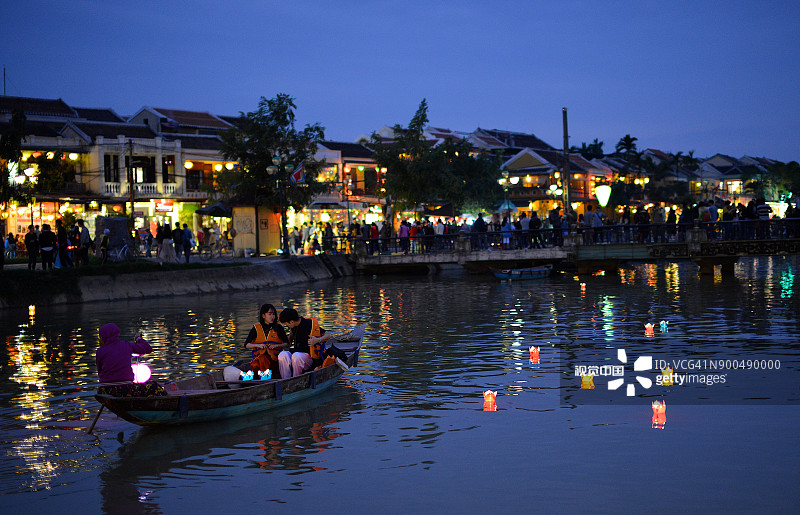 在越南会安的河边图片素材