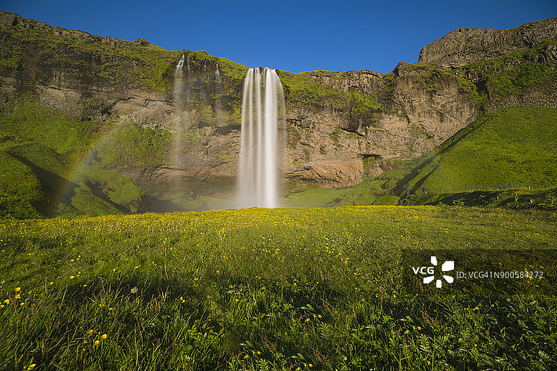 夏日里的塞里雅兰瀑布图片素材
