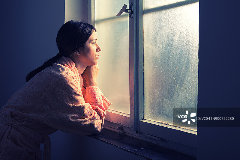 在医院的女癌症患者图片素材