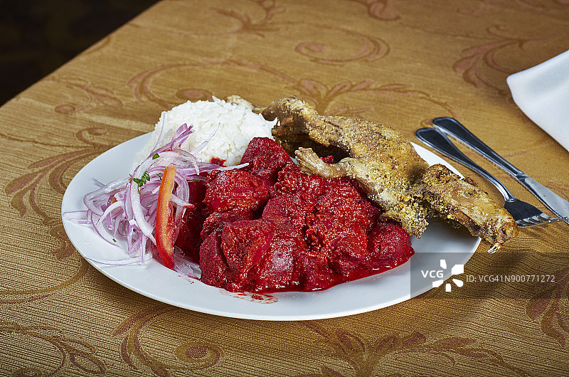 秘鲁美食：普卡皮坎特图片素材