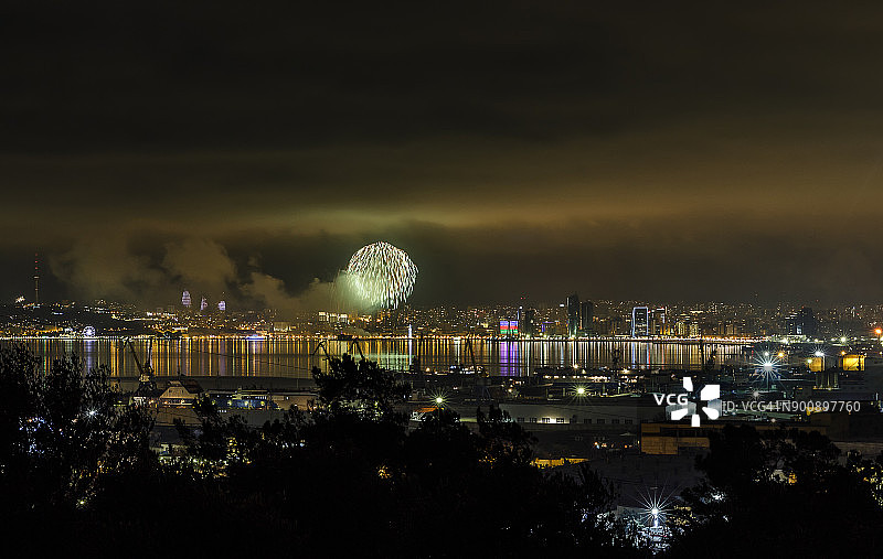 巴库的新年之夜图片素材