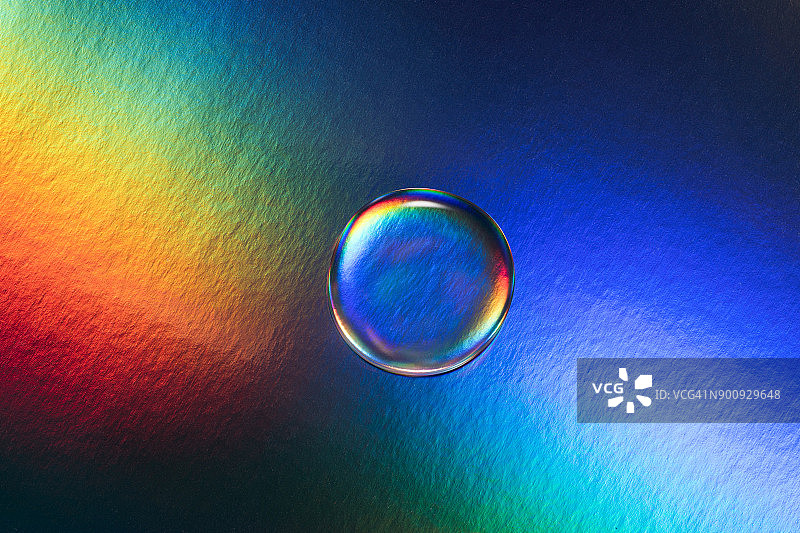 彩色背景上的水滴图片素材