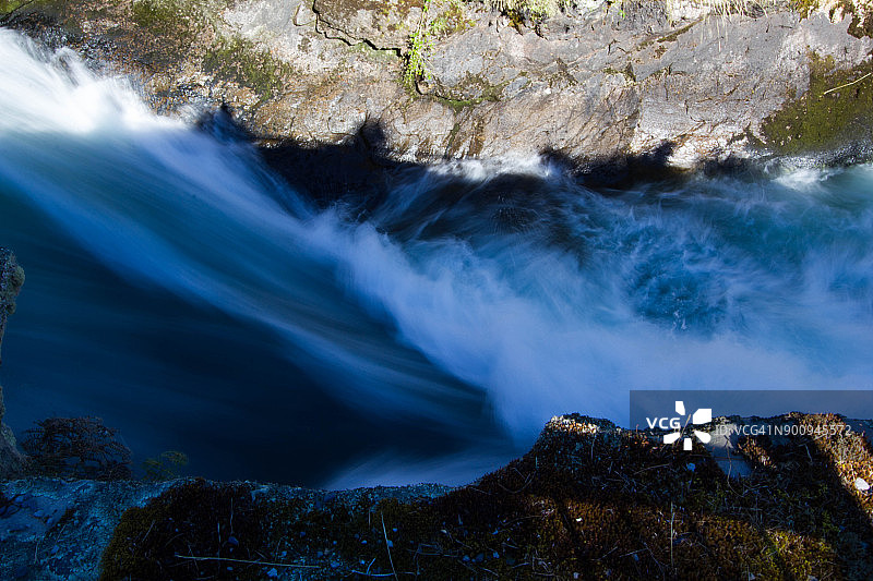 胡卡瀑布;新西兰陶波图片素材