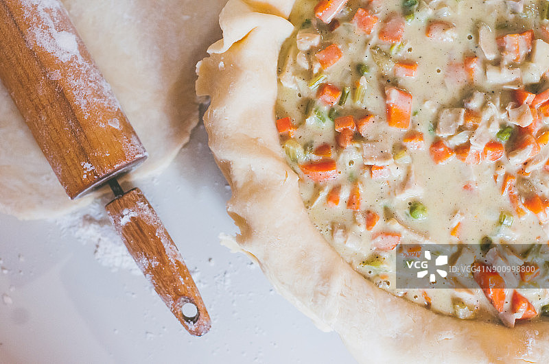 鸡肉砂锅馅饼图片素材