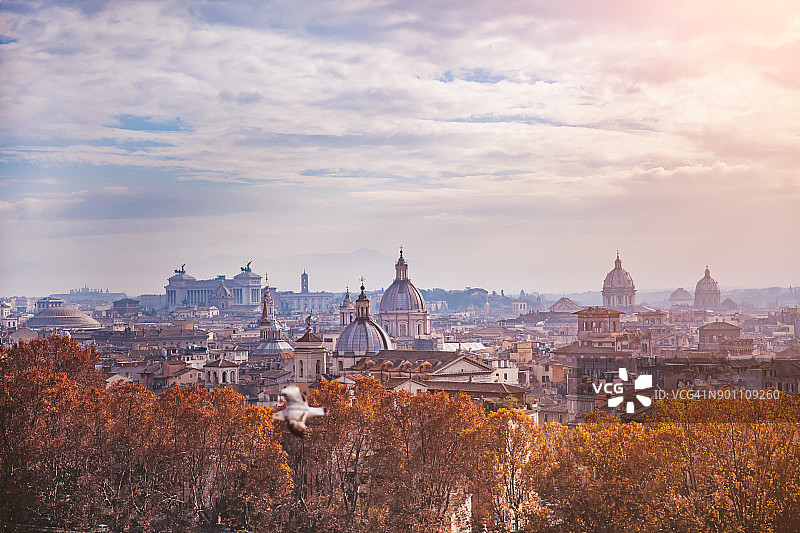 罗马天际线图片素材