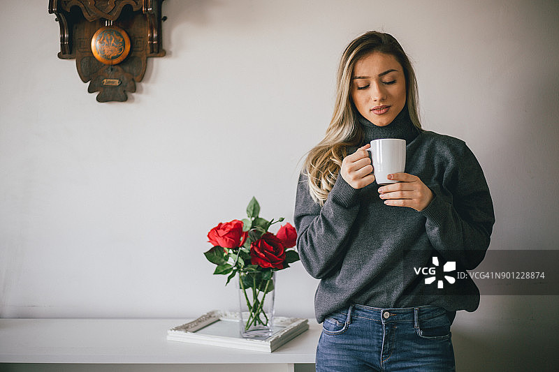 享受咖啡图片素材