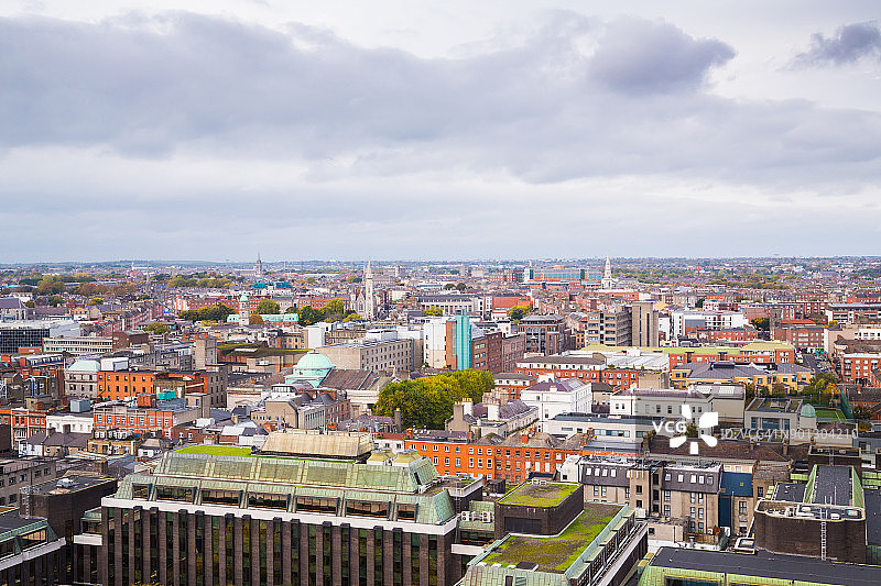 爱尔兰都柏林的天际线图片素材