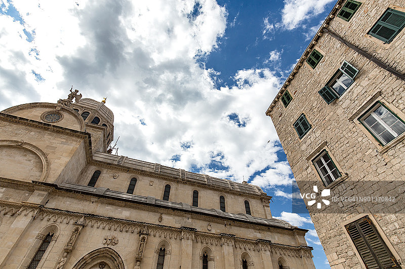 克罗地亚希贝尼克的圣詹姆斯大教堂图片素材