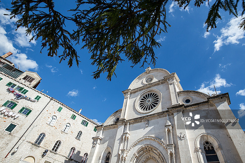克罗地亚希贝尼克的圣詹姆斯大教堂图片素材
