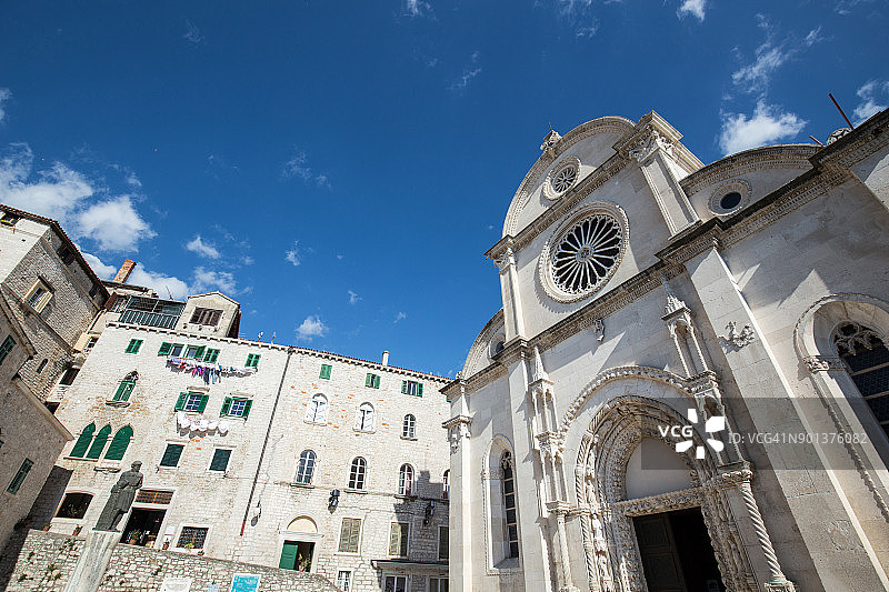克罗地亚希贝尼克的圣詹姆斯大教堂图片素材