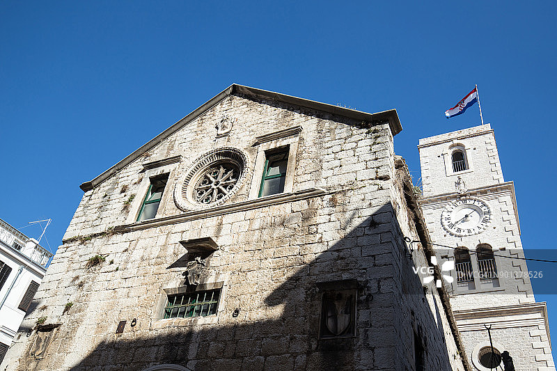 克罗地亚希贝尼克的圣伊万教堂图片素材