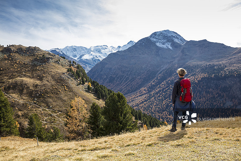 瑞士徒步旅行图片素材