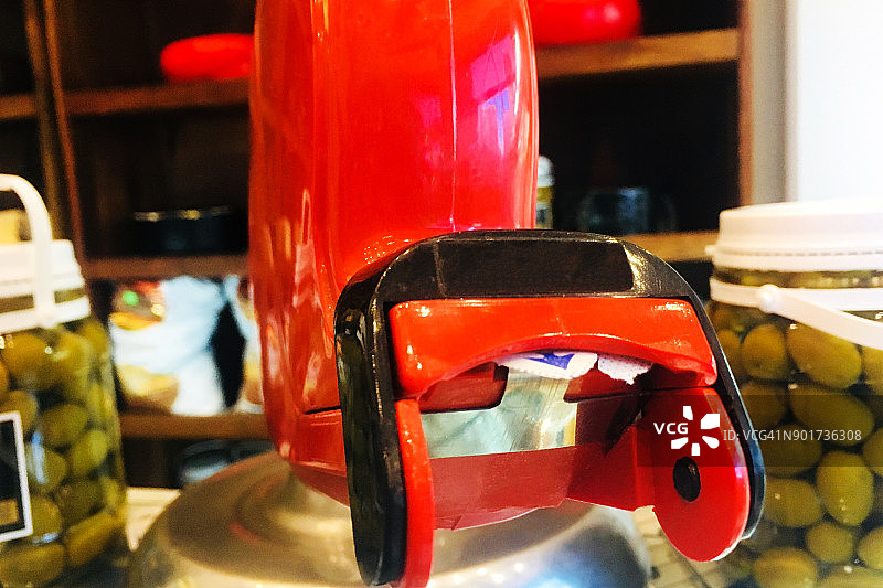 熟食店的取号机图片素材